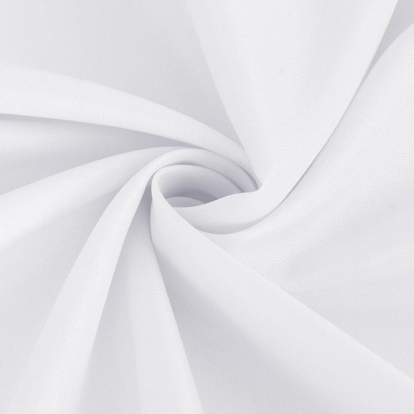Fitable White Tablecloths for Rectangle Tables, 6 Pack - 70 x 120 Inches - Reusable and Washable Table Clothes for 6-8 Ft Tables, Polyester Fabric Table Covers for Wedding, Party, Banquet - Image 9